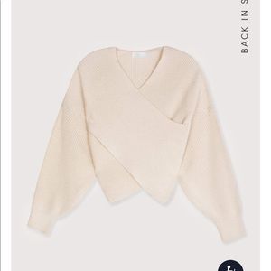 NWT oak and fort criss cross sweater
